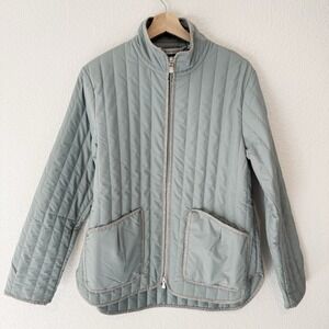 Peter Millar NEW Pippin Quilted Travel Jacket Medium Womens Sage Golf